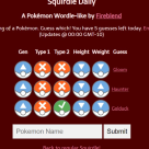 Pokemon Wordle